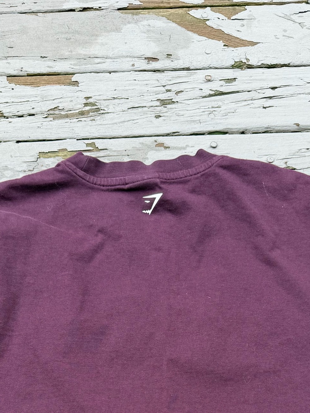Gymshark Men's Tee — Plum Purple with White Logo - Picture 7 of 7